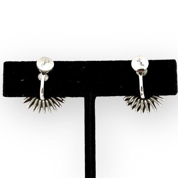Vintage Coro Silver Tone Screwback Earrings - Picture 7 of 7